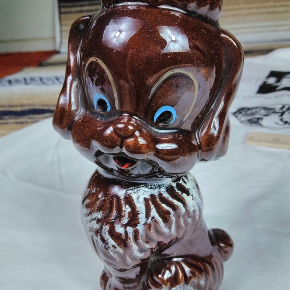 VINTAGE DOGGIE GLASS ART DECOR COLLECTIBLE - Picture 8 of 13